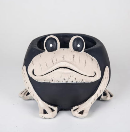 Frog Planter Pot, Frog Shaped Flower Pot Planter, Frog Planter for Indoor, Frog Vase, Frog Themed Vase, Gift For Frog Lovers, Frog Plant Pot