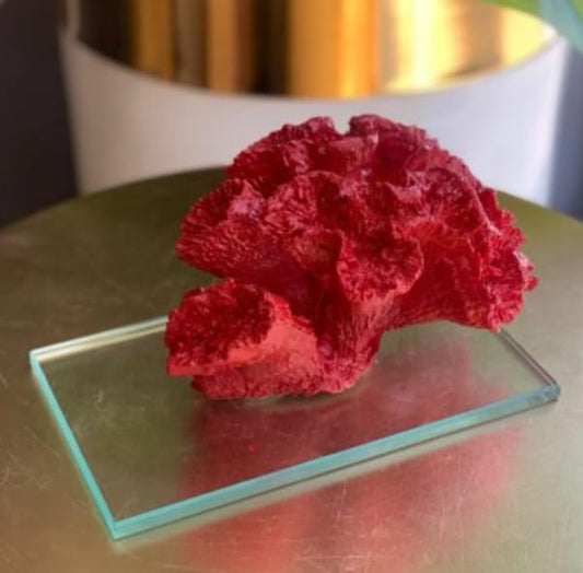 Coral Sculpture with Crystal Base, Ocean Themed Sculpture, Coral Figurine, Sea Life Decoration, Coral Reef Decor, Elegant Ocean Decor, Coral Statue, Coral Decor