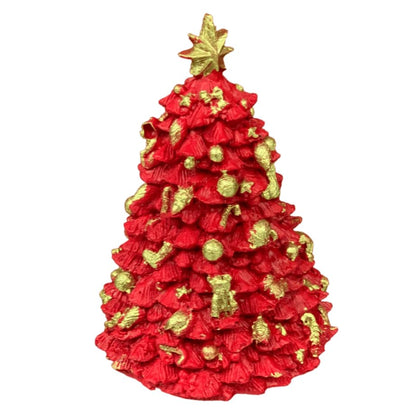 Mini Christmas Tree Figurine, Christmas Tree Ornament, Seasonal Tree Figurine, Christmas Decor Gift, Holiday Tree Decor, Christmas Tree Decor, Christmas Tree Sculpture