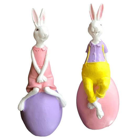 Easter Bunny Figurine Set or Single Piece, Easter Bunny Figurine, Easter Rabbit Figurine, Easter Rabbit Decor, Easter Bunny Decor, Easter Bunny Statue, Easter Rabbit Statue