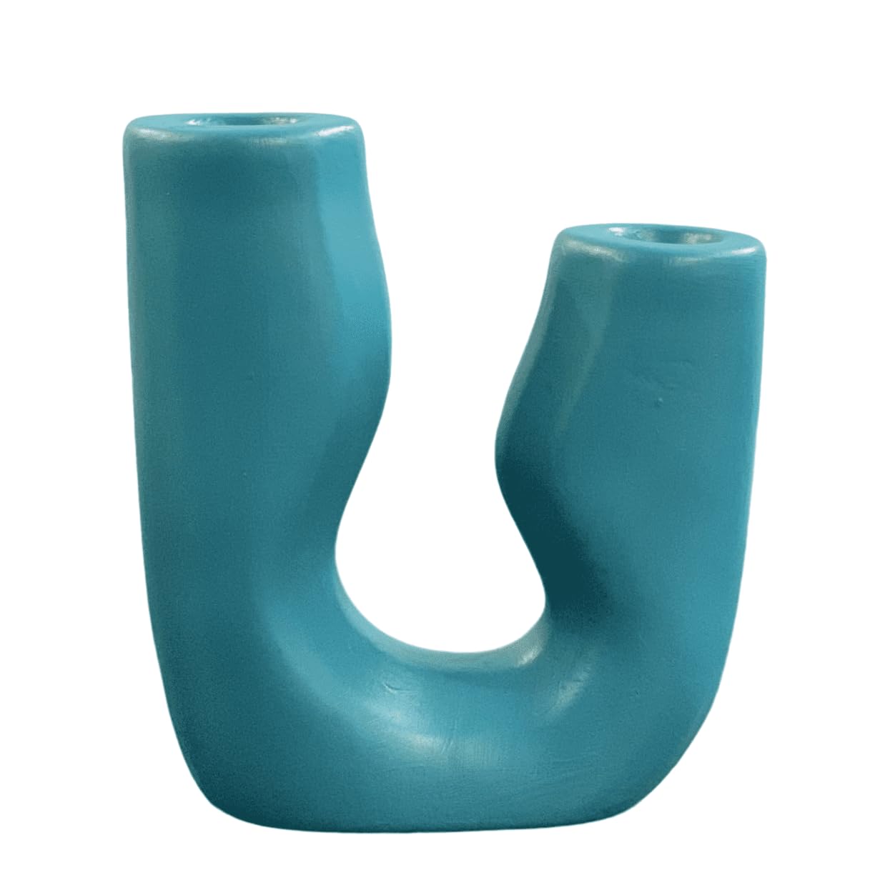 Modern Abstract Ceramic Candle Holder, Unique Candle Holder, Tabletop Candle Stand, Stylish Candle Holder Decor, Sculptural Candle Holder, Abstract Candle Holder, U Candle Holder