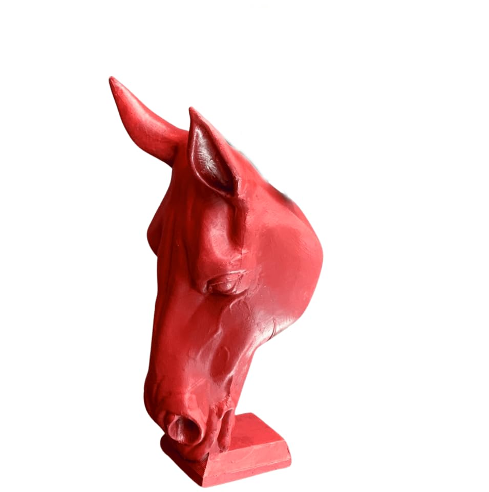 Horse Head Sculpture Vase, Unique Equestrian Planter, Horse Lover Gift, Horse Head Vase Decor, Horse Shaped Planter, Polyester Horse Vase