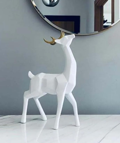 Modern Cubic Deer Statue, Geometric Deer Sculpture, Cubic Deer Statue, Cubic Deer Sculpture, Geometric Reindeer Decor, Cubic Reindeer Statue