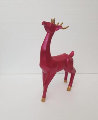 Modern Cubic Deer Statue, Geometric Deer Sculpture, Cubic Deer Statue, Cubic Deer Sculpture, Geometric Reindeer Decor, Cubic Reindeer Statue