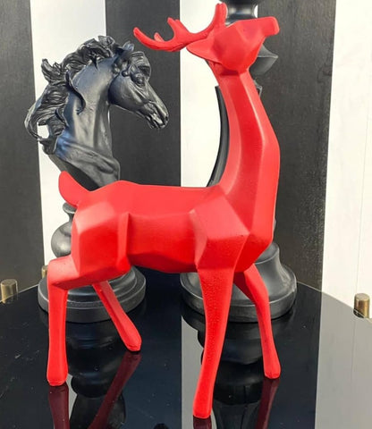 Modern Cubic Deer Statue, Geometric Deer Sculpture, Cubic Deer Statue, Cubic Deer Sculpture, Geometric Reindeer Decor, Cubic Reindeer Statue