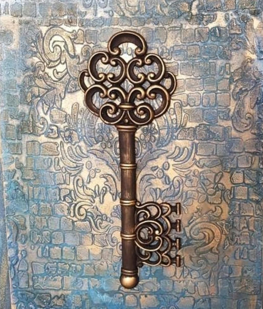 Vintage Key Sculpture, Decorative Handmade Key, Decorative Polyester Key, Small Key Sculpture, Large Key Sculpture, Key Statue, Key Objects, Key Decor, Key Figurine