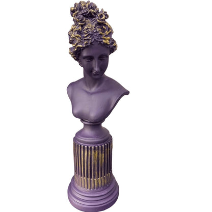 Female Bust Sculpture,Elegant Bust Statue on Decorative Pedestal, Lafayette Sculpture, Lafayette Bust Decor, Greek Bust Statue, Lafayette Bust, Lafayette Decor, Lafayette Statue