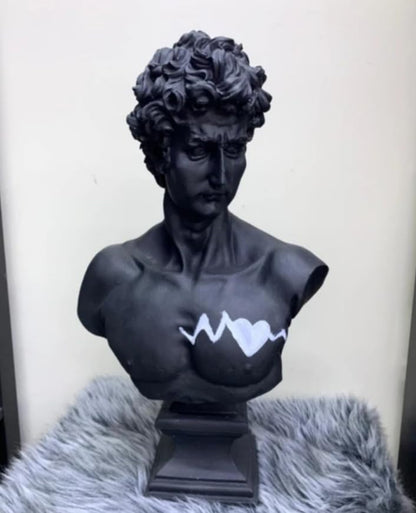 David Bust Decorative Sculpture, Greek Statue Decor, Abstract Classical Bust Statue, Modern Art Sculpture, David Bust, David Sculpture, David Bust Decor, David Decor, David Statue