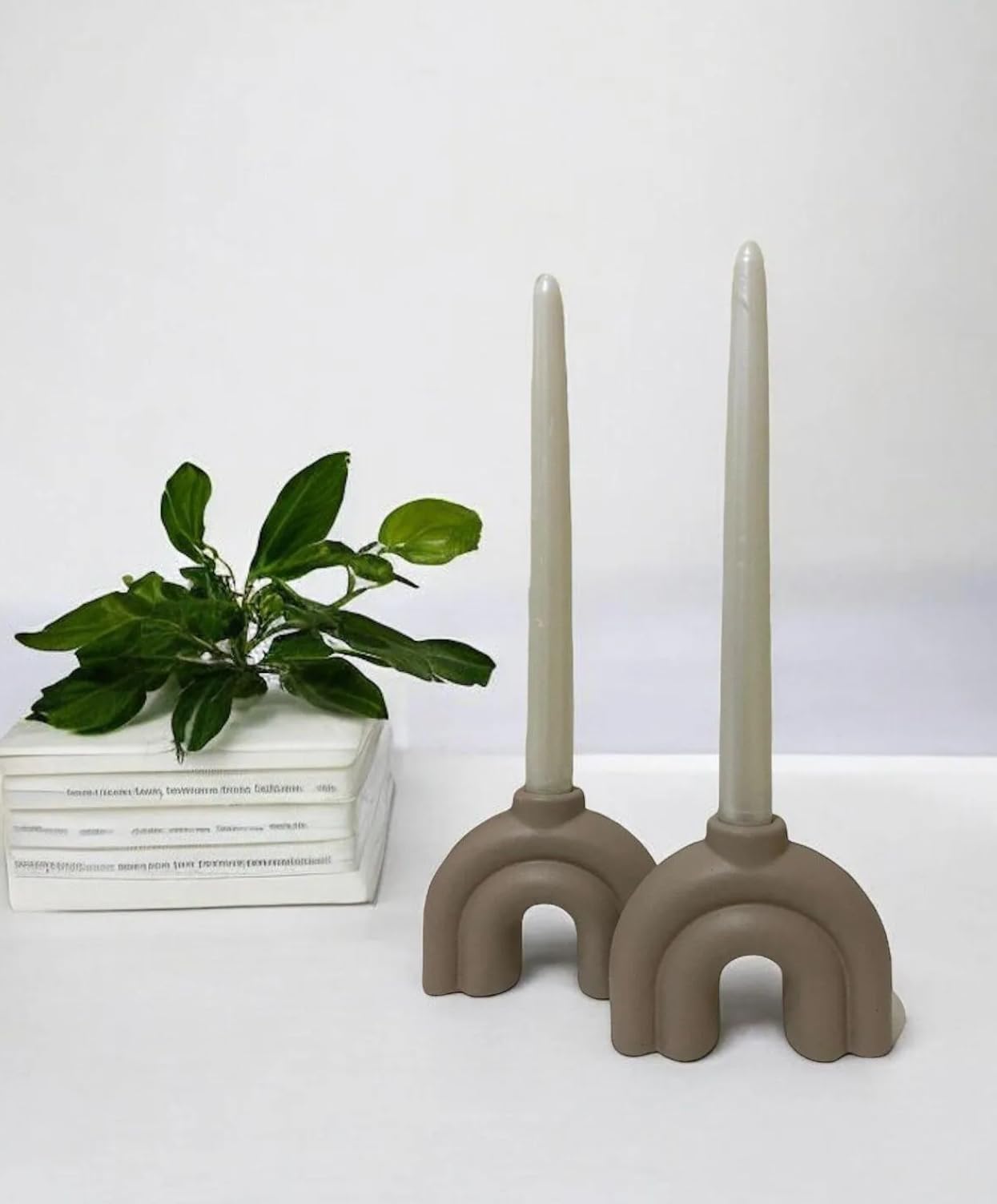 Kerzenständer im Vintage-Stil, Kerzenständer aus Keramik, handgefertigter Kerzenständer, kleiner Kerzenständer, Kerzenständer