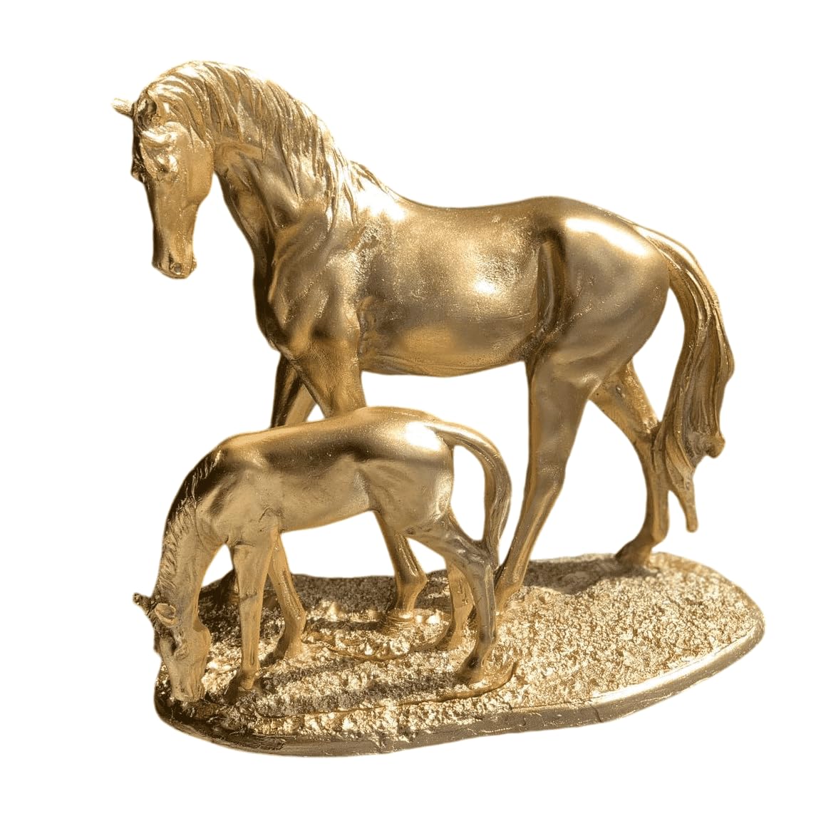 Elegant Horse Decor Statue, Mother and Foal Sculpture, Horse Lover Gift Idea, Animal Figurines For Table Decor, Luxury Horse Decor Figurine