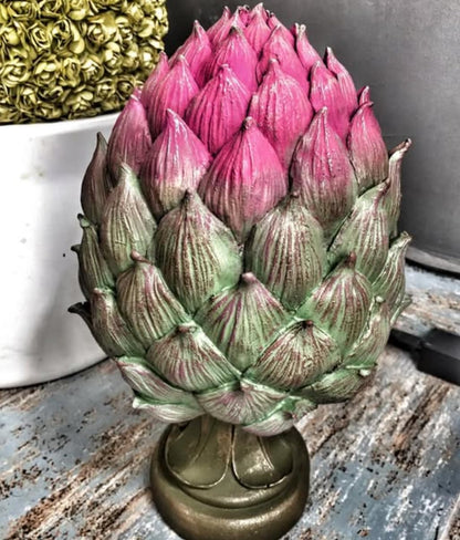 Decorative Artichoke Sculpture, Elegant Artichoke Decor, Polyester Artichoke Sculpture, Artichoke Statue, Polyester Artichoke Statue