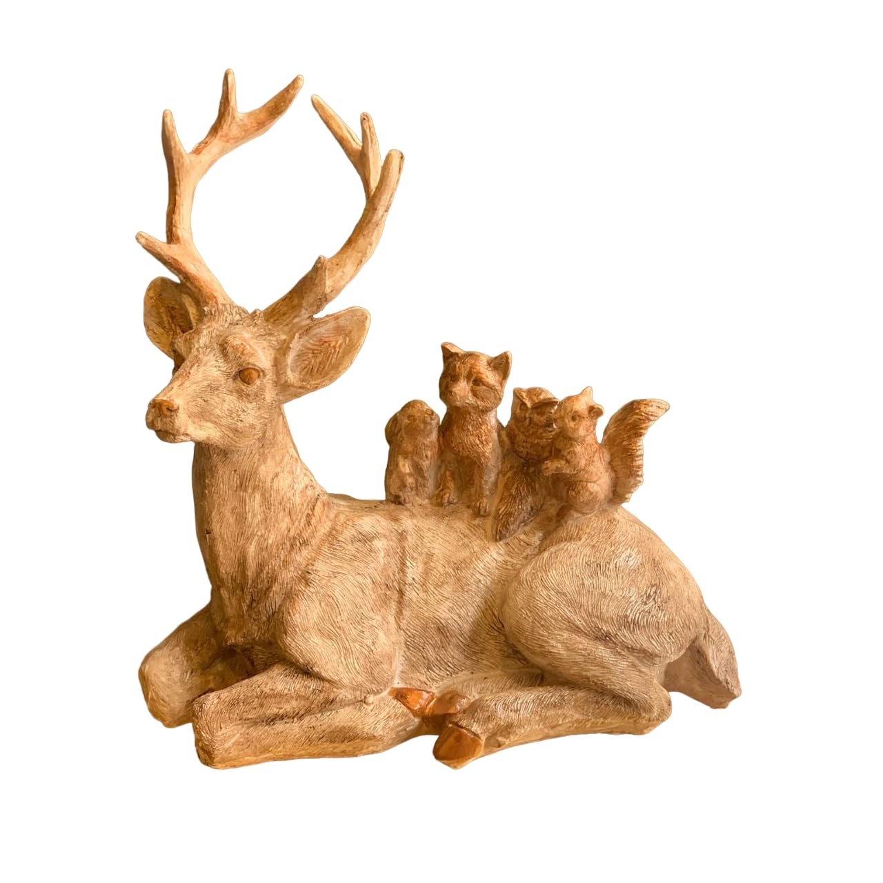 Handmade Deer Figurine, Winter Home Decor, Deer Ornament, Decorative Deer Figurine, Holiday Gift, Christmas Tabletop Decor, Deer Sculpture, Deer Figurine, Deer Decor, Deer Statue