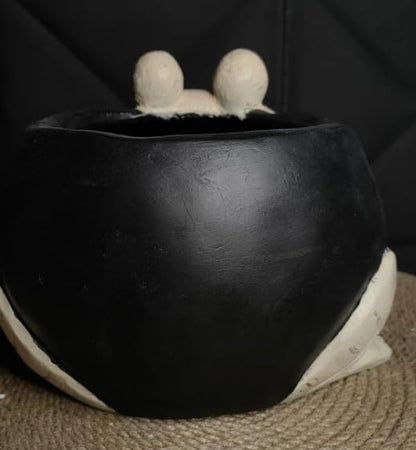 Frog Planter Pot, Frog Shaped Flower Pot Planter, Frog Planter for Indoor, Frog Vase, Frog Themed Vase, Gift For Frog Lovers, Frog Plant Pot