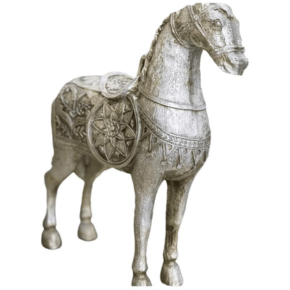 Antique Style Decorative Horse Statue, Ancient Horse Statue, Horse Decor Sculpture, Traditional Horse Statue, Historic Horse Figurine