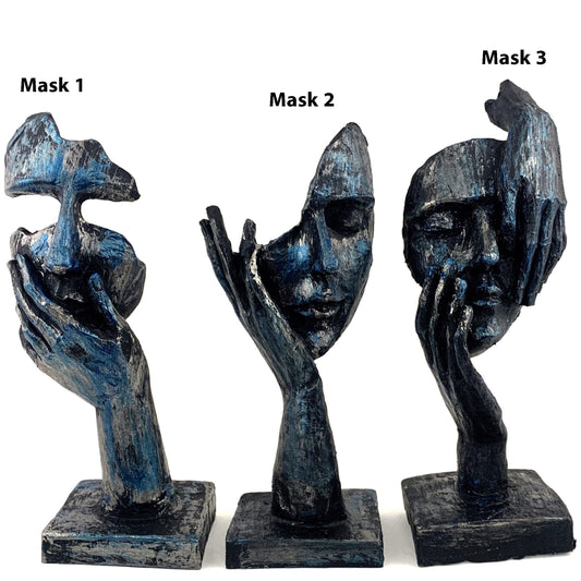Abstract Face Sculpture Set, Tabletop Statues, Face Statue, Face Decor, Face Sculpture, Modern Face Sculpture, Modern Face Decor, Face Objects, Modern Face Statue