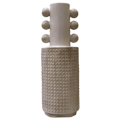 Moderne Polyestervase, Zeitgenössische Dekorvase, einzigartige skulpturale Vase, abstrakte große Vase, handgefertigte dekorative Vase, Vase im nordischen Stil