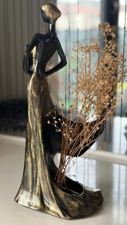Elegant Woman Wine Rack Sculpture, Lady Wine Holder Statue, Woman Wine Rack, Modern Woman Sculpture Wine Rack, Artistic Bar Decor