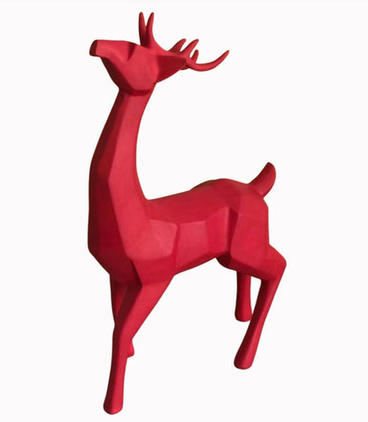 Modern Cubic Deer Statue, Geometric Deer Sculpture, Cubic Deer Statue, Cubic Deer Sculpture, Geometric Reindeer Decor, Cubic Reindeer Statue