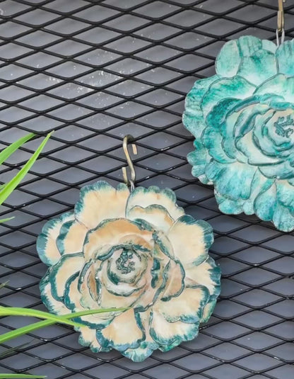 Handmade Lotus Flower Wall Art, Polyester Sculpture, Zen Home Decor, Spiritual Wall Hanging