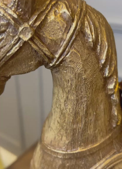 Antique Style Decorative Horse Statue, Ancient Horse Statue, Horse Decor Sculpture, Traditional Horse Statue, Historic Horse Figurine