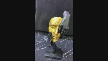 Abstract Face Sculpture Set, Tabletop Statues, Face Statue, Face Decor, Face Sculpture, Modern Face Sculpture, Modern Face Decor, Face Objects, Modern Face Statue
