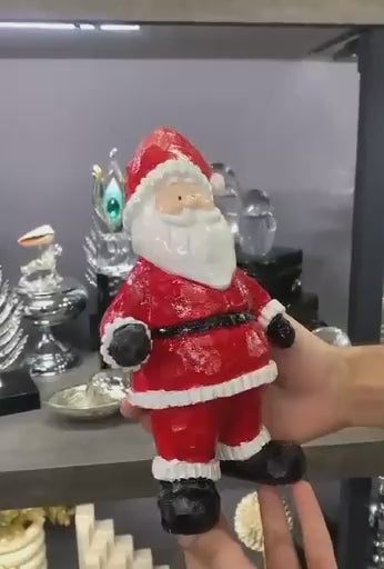 Santa Claus Decor, Christmas Figurine, Handmade Santa Statue, Holiday Home Decor, Santa Claus Statue, Santa Claus Sculpture, Santa Claus