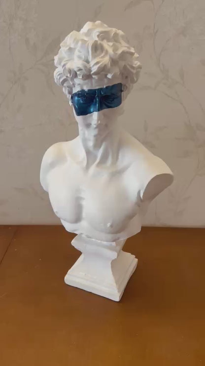 David Bust Decorative Sculpture, Greek Statue Decor, Abstract Classical Bust Statue, Modern Art Sculpture, David Bust, David Sculpture, David Bust Decor, David Decor, David Statue