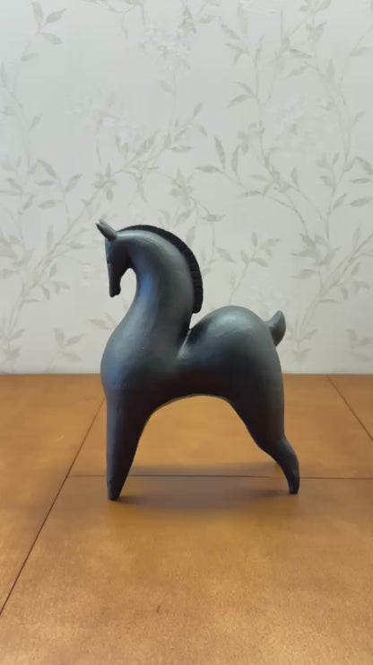 Abstract Horse Statue, Decorative Horse Sculpture, Minimalist Animal Decor, Handcrafted Horse Figurine, Luxury Horse Decor Figurine, Abstract Horse Sculpture