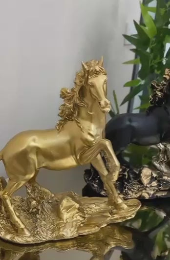 Handcrafted Horse Statue, Modern Animal Statue, Polyester Horse Art, Modern Horse Decor, Horse Lover Decor, Horse Sculpture, Horse Statue