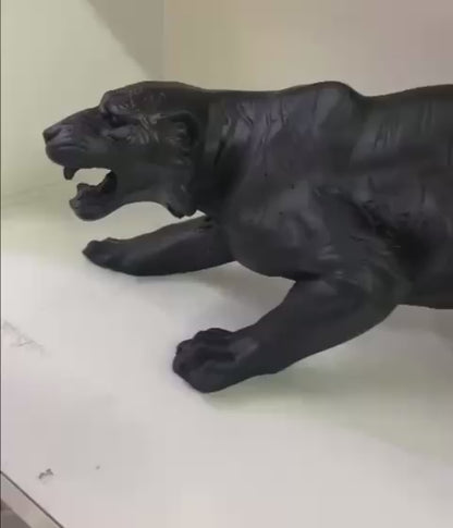 Handcrafted Tiger Sculpture, Animal Figurine, Tiger Statue, Tabletop Decor, Gift for Animal Lovers, Art Home Decor, Tiger Sculpture