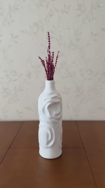 Scandinavian Ceramic Vase, Rustic Decorative Vase, Unique Art Vase for Flowers, Tall Ceramic Vase, Sculptural Flower Vase, Flower Vase, Ceramic Vase