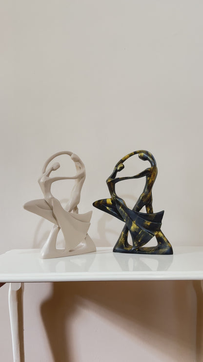 Dancing Couple Statue, Abstract Sculpture, Abstract Couple Figurine, Modern Love Decor, Romantic Gift for Couples, Love Art Decor, Couple Sculpture, Couple Statue