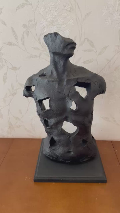Handmade Abstract Male Statue, Modern Art Sculpture, Handmade Male Torso Decor, Handmade Male Torso Statue, Abstract Sculpture Decor
