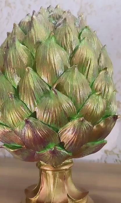 Decorative Artichoke Sculpture, Elegant Artichoke Decor, Polyester Artichoke Sculpture, Artichoke Statue, Polyester Artichoke Statue