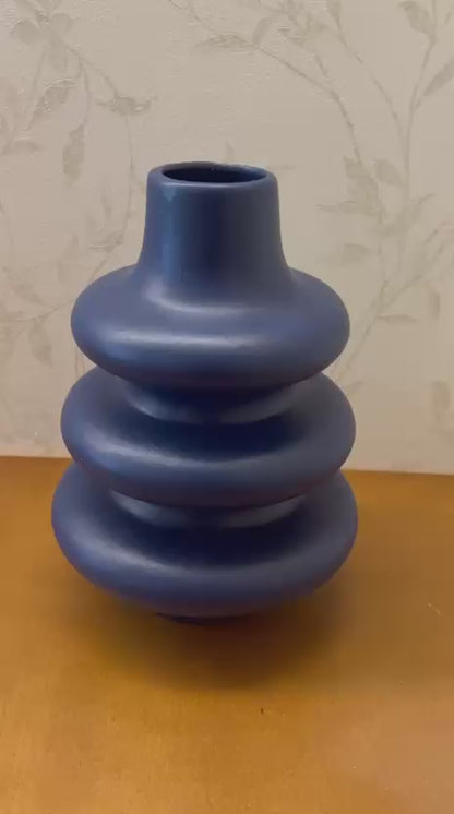 Minimalistische Keramik-Blasenvase, Nordische Blasenwirbelvase, Blumentopf, Vase für getrocknete Blumen, Nordische Vase, Wellen-Keramikvase, Dekorative Vase, Blasenvase, Keramik-Blasenvase, Blumenvase