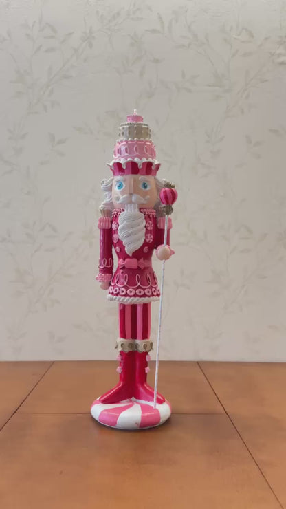 Christmas Nutcracker Soldier Figurine, Colorful Nutcracker Soldier, Festive Nutcracker Statue, Soldier Pastry Maker, Nutcracker Sculpture, Nutcracker Figurine, Nutcracker Soldier Sculpture